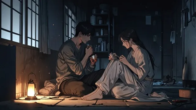 ヒロインが彼を自室に匿う イメージ