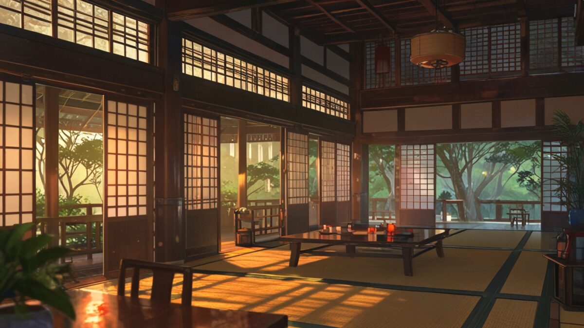 部屋ごとに異なる生活感が漂う旅館内部 イメージ