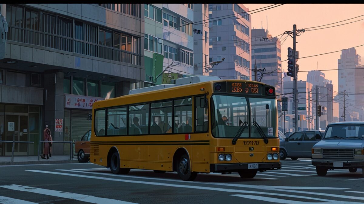   1980年代のバスをイメージ