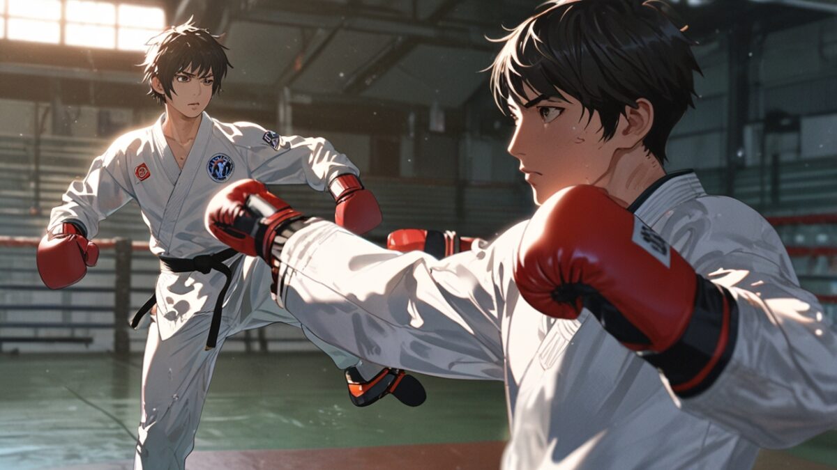 対戦するイ・ドフェとシン・ジュヨン