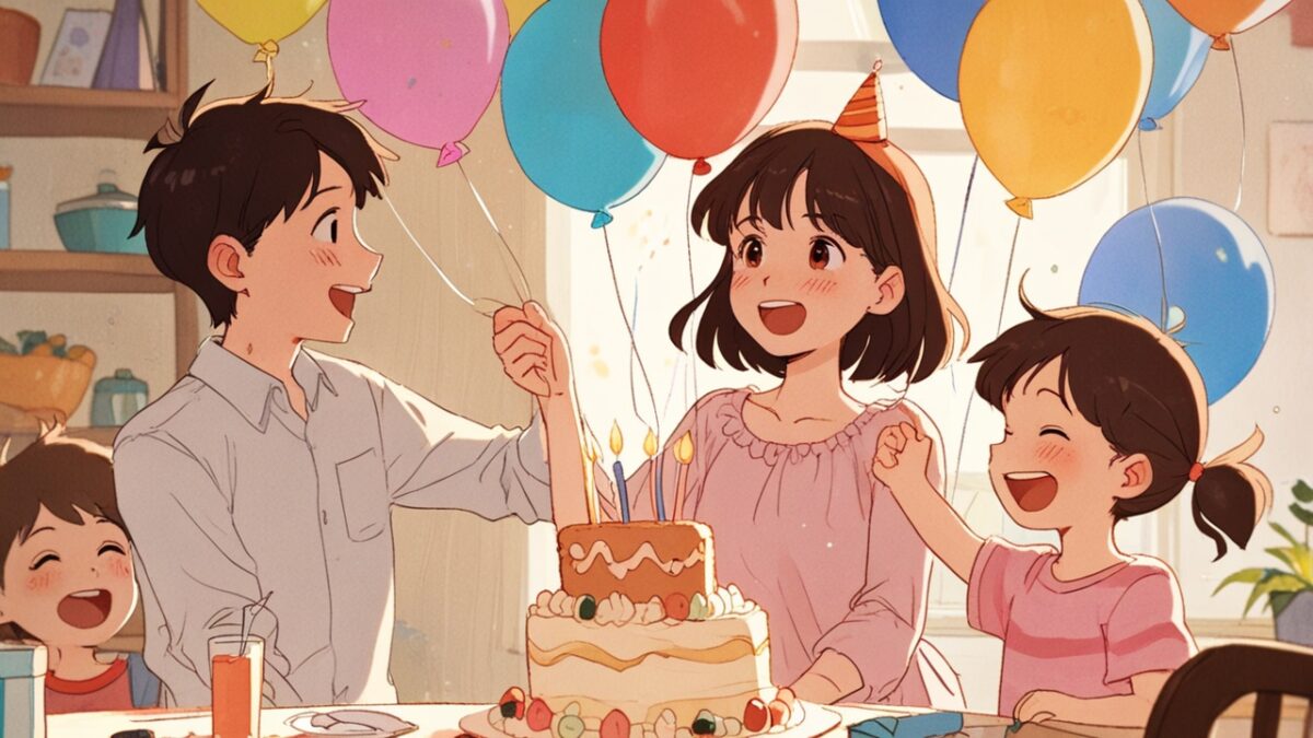 息子の誕生日　風景