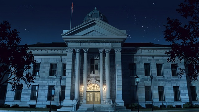 夜の裁判所外観 イメージ