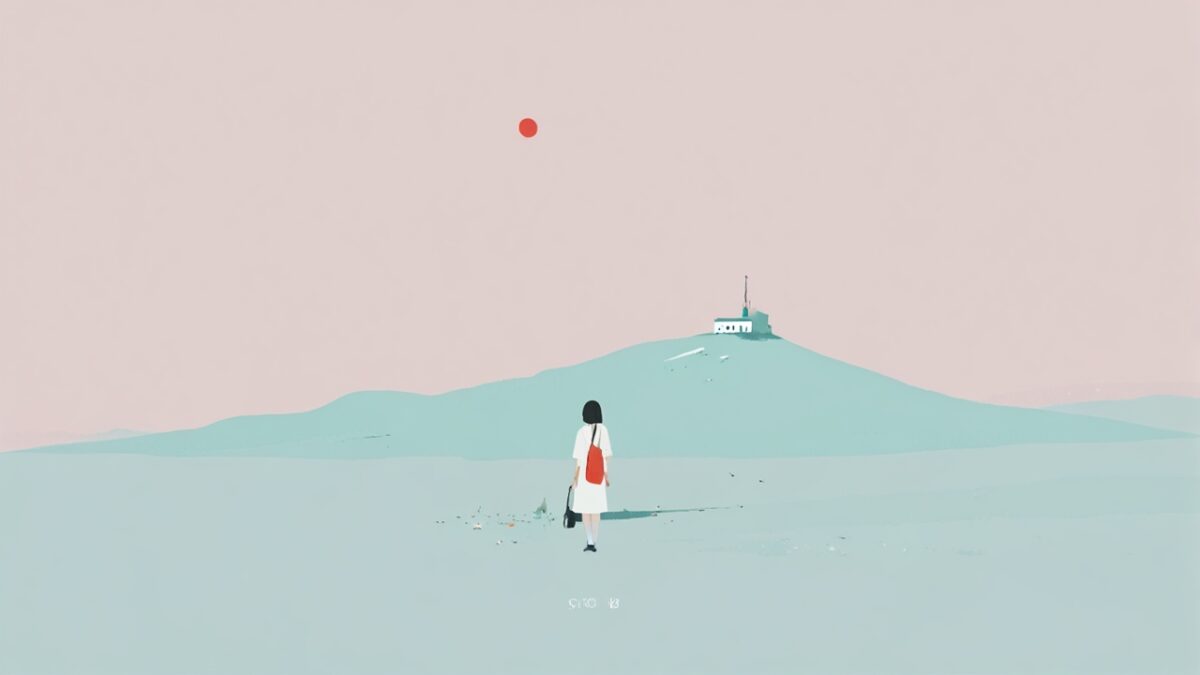 歌声が主人公の心の物語となる抽象アート