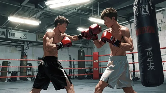 ボクシングの練習風景