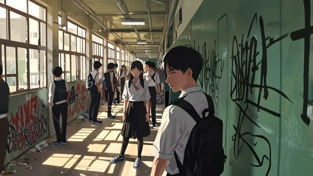 崩壊する教育現場　イメージ画像