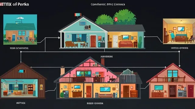 家のイラストとWi-Fi、映像サービスの連携２　イメージ画像