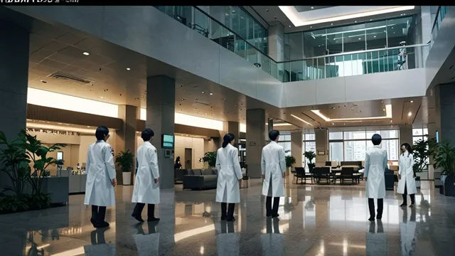韓国版『白い巨塔』風の映画ポスター、外科医が中央に立つ　イメージ画像