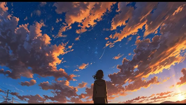 主人公オスジェたちの未来を示唆する後ろ姿