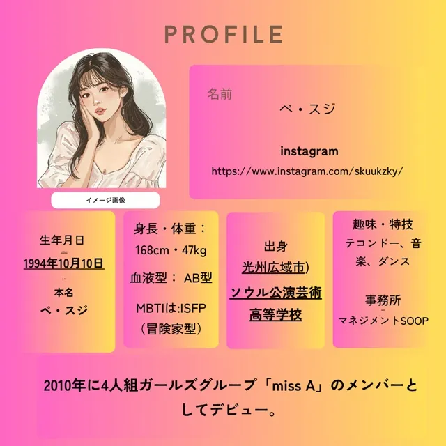 ペ・スジ プロフィールペ・スジ プロフィール